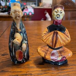 Ceramic Figurine Set - Black and Brown